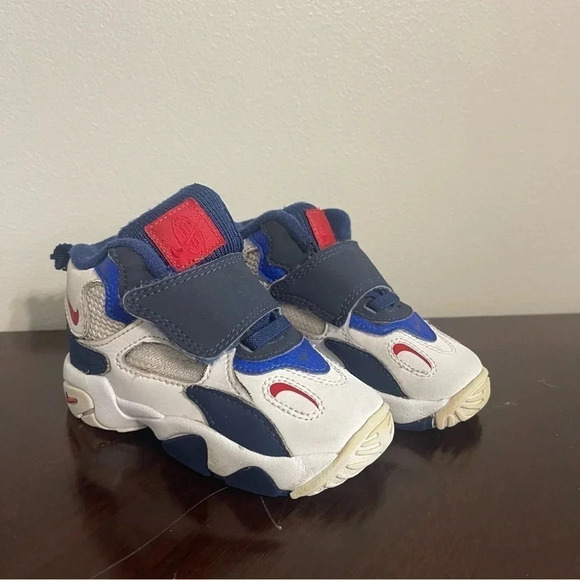 Nike Air Max Speed Turf Size 6C Blue White Velcro Baby Toddler - Picture 1 of 11